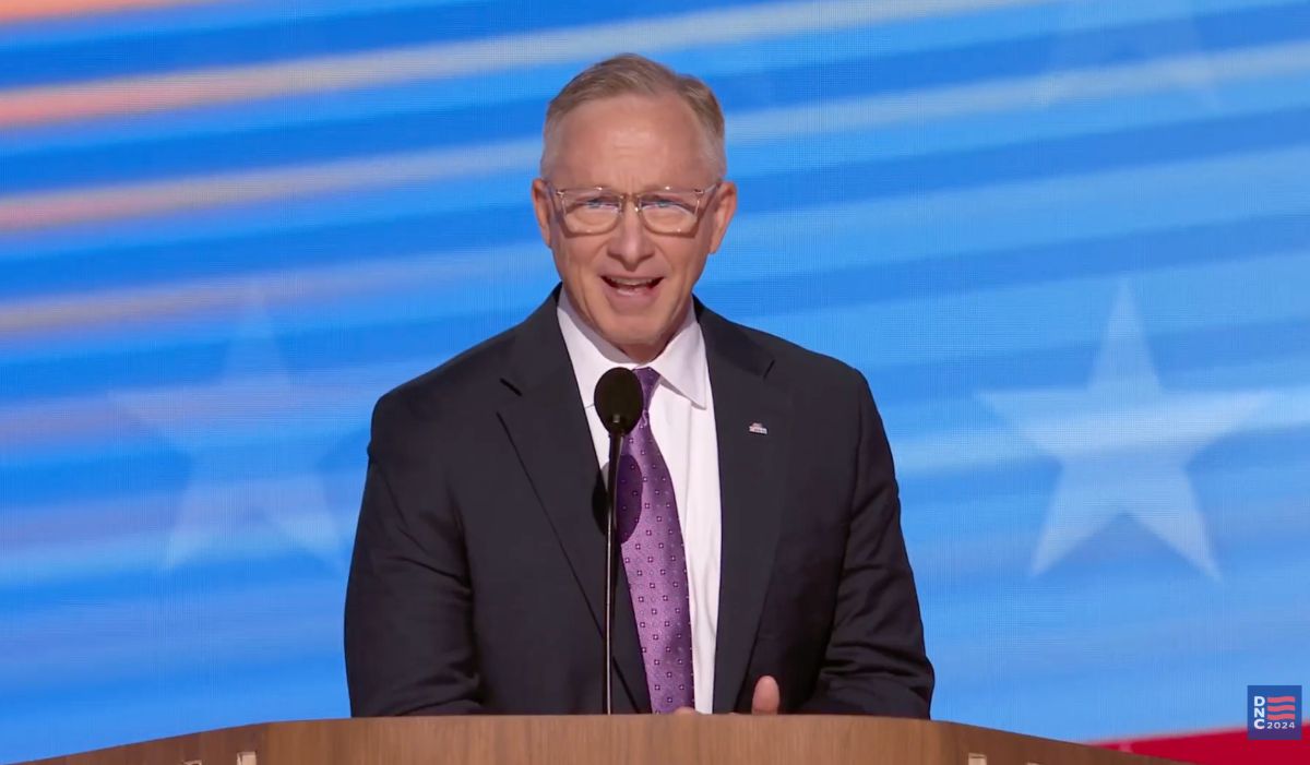 John Giles speaking at 2024 DNC
